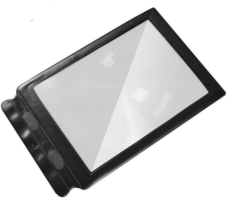 Shining House - A4 Ganzseitige Leselupe, große Leselupe 3 x rechteckige Kunststofflupe für Sehbehinderte für ältere alte...