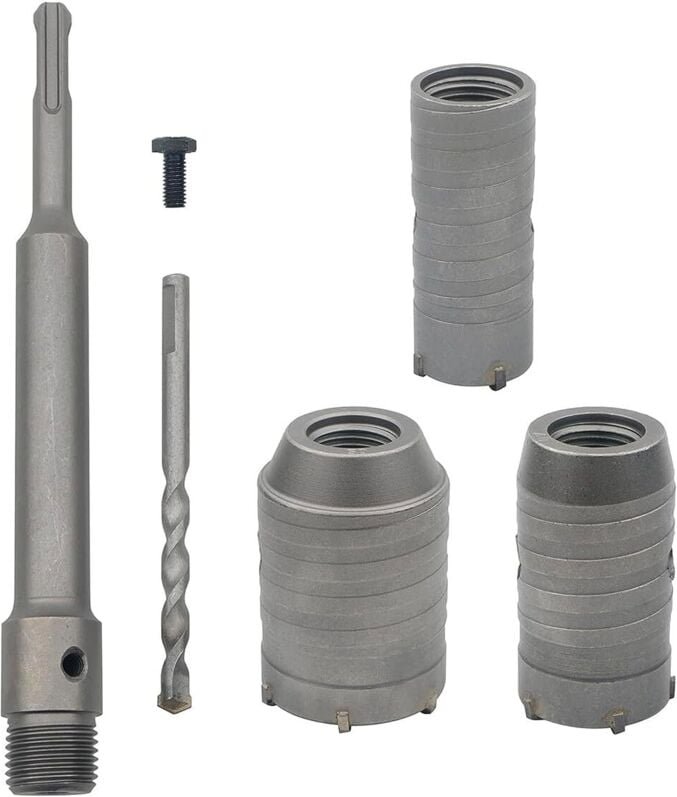 Mèche de forage en béton avec manche rond de 350 mm SDS Plus Trépan pour trou de sciage de béton Mèche de forage pour mu...