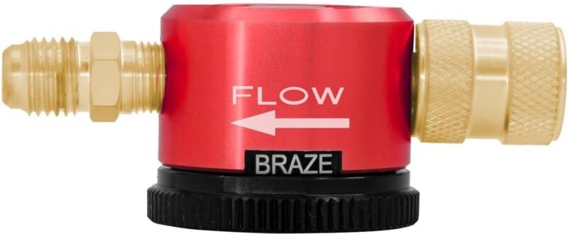 Stickstoff-Spülwerkzeug, 1/4-Zoll-Anschluss-Gasregler mit Dreipunkt-Positionswahlrad für HLK-Geräte