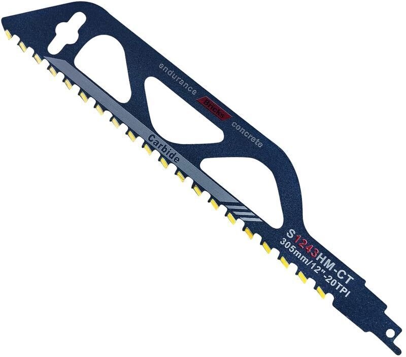 Säbelsägeblatt aus Wolframkarbidstahl für Metall, Holz, Stein, Säbelsägezubehör für Porenbeton, Ziegel, Beton, Zementpla...