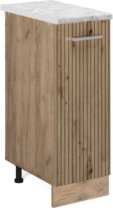 Vicco - Apothekerschrank R-Line, Artisan-Eiche, 30 cm ap Marmor