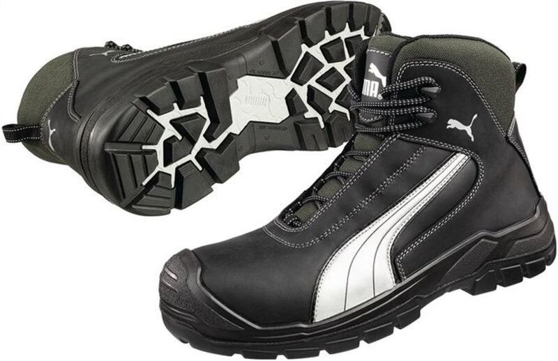 Thumbnail - Puma - Sicherheitsstiefel Cascades Mid Größe 45 schwarz / weiß - 63.021.0-45