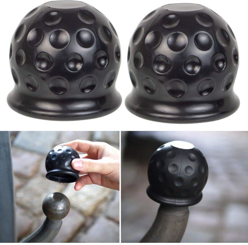 Kugelabdeckung für Anhängerhaken – 2er-Set für Kugelkopf-Anhängerkupplungen bis 50 mm – Kugelabdeckung aus Gummi – gegen...