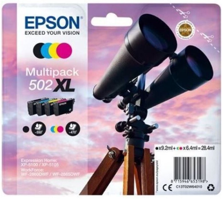 502XL Multipack (28,5ml), 4-farbig - Epson