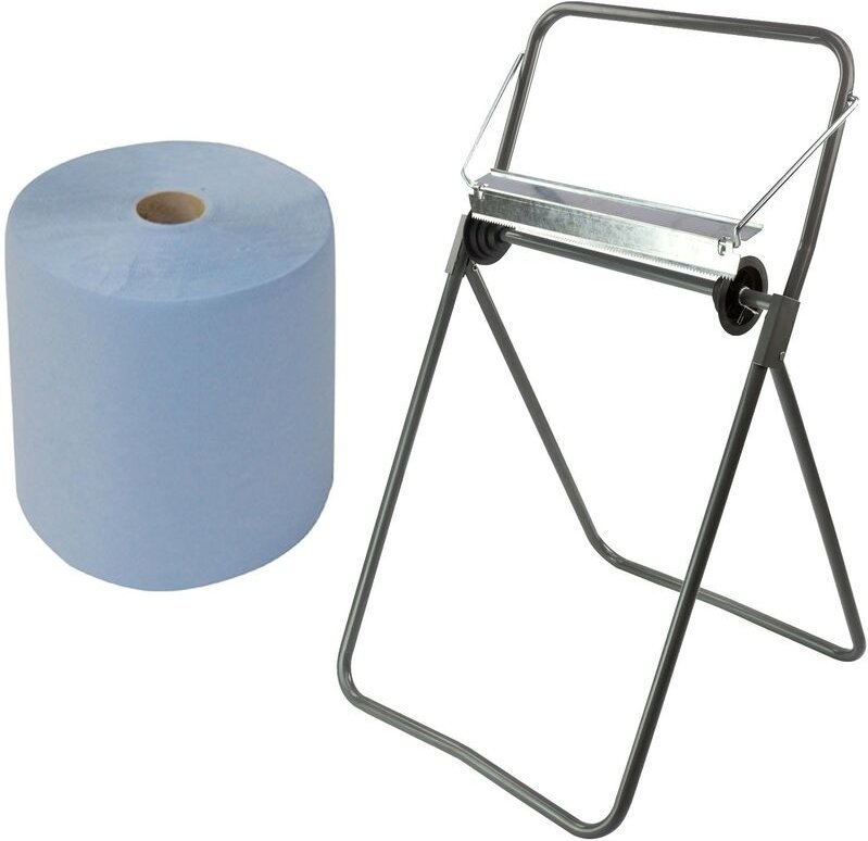 Putztuchrolle 3-lagig Putztücher Papiertücher 500 Abrisse wahlweise m. Halterung