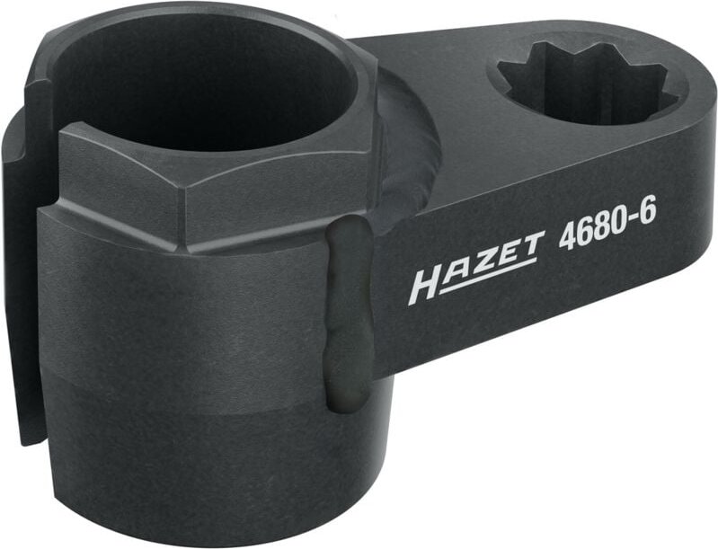 Abgassonden Einsatz 4680-6, 1/2 (12,5 mm) Doppel-Vierkant hohl, Außen Sechskant Profil, sw 24 mm - Hazet