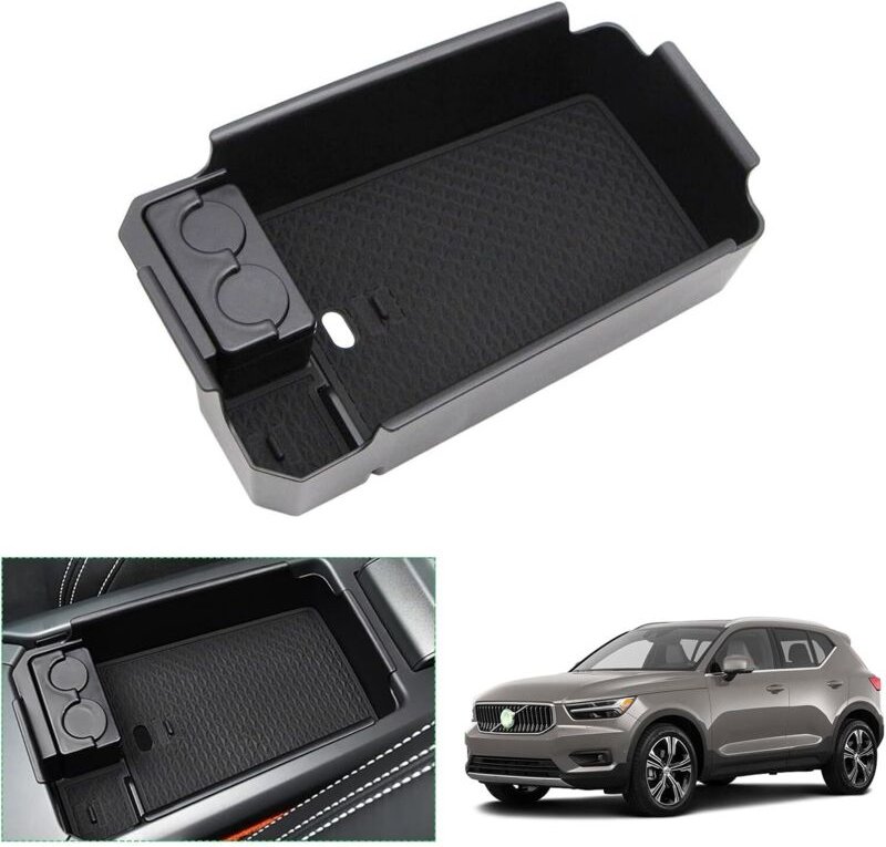 Ahlsen - XC40 2018-2022 Armlehnen-Aufbewahrungsbox, Volvo XC40-Zubehör (schwarz)