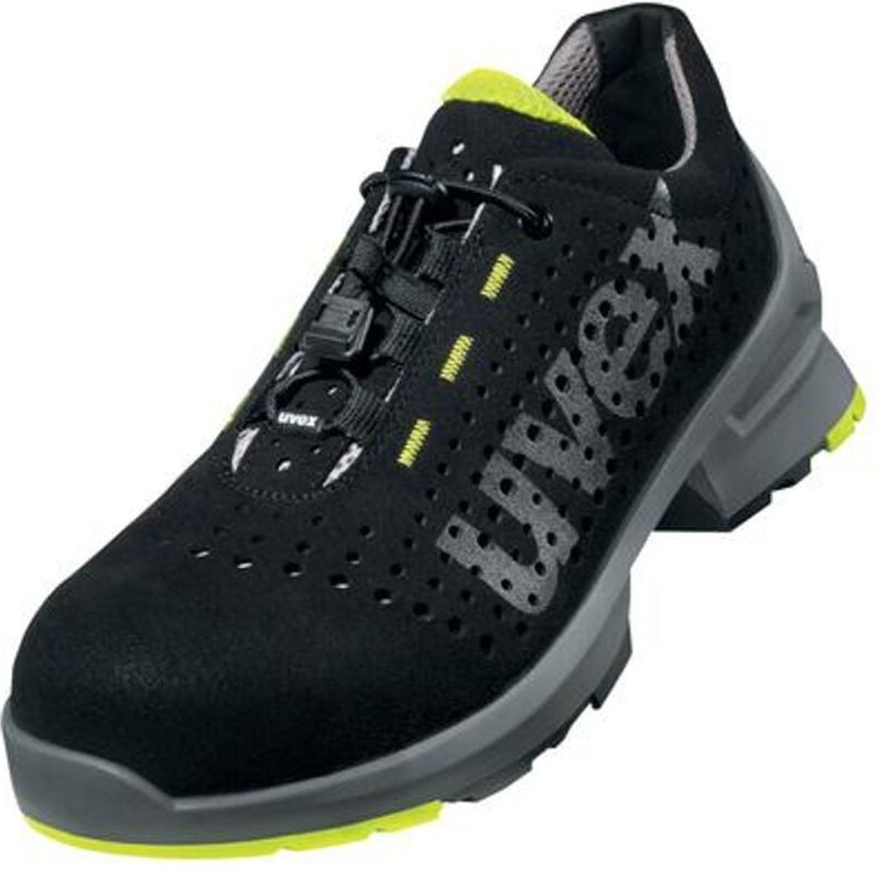 Uvex - Sicherheitshalbschuh 1 8543 S1 esd src dguv W14 Gr. 38 schwarz/lime