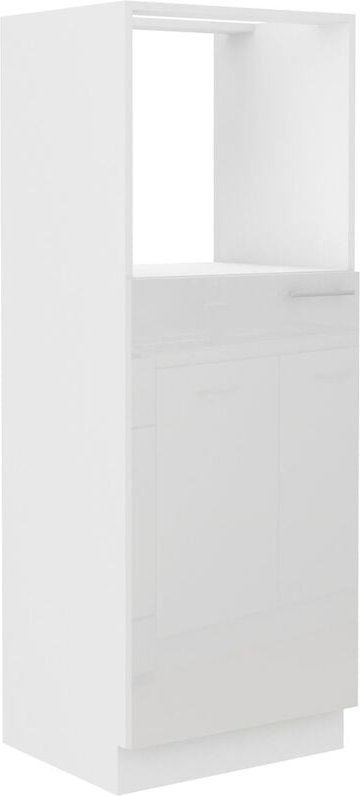 Küchen Midi Hochschrank 60 Lara Weiß Hochglanz Küchenzeile Küchenblock Küche