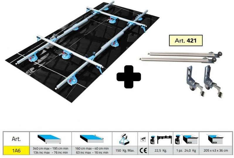 Kompletter Lift 1A6 SIGMA Kera-Lift 340X160 CM + Kit Trolley 421