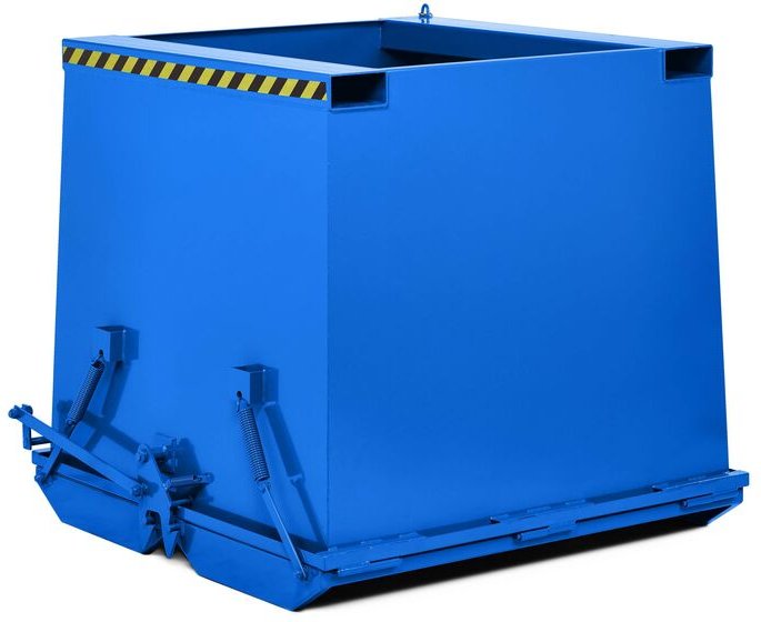 RR Industrietechnik Schwerlast- Klappbodenbehälter Typ RKC-125 1250dm³ RAL 5010 Enzianblau