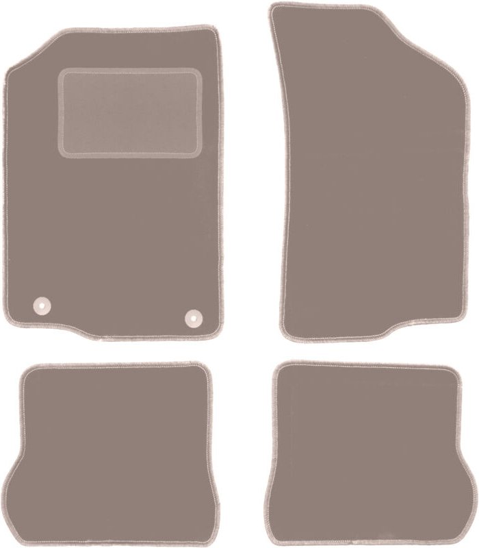 Beige Veloursmatten für: Volkswagen Scirocco II Coupé (1981-1992)