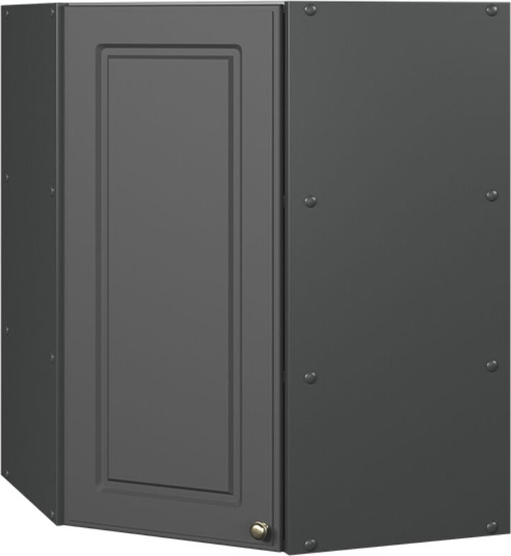 Eckhängeschrank Fame-Line, Anthrazit-Gold Landhaus, 57 cm, Vicco