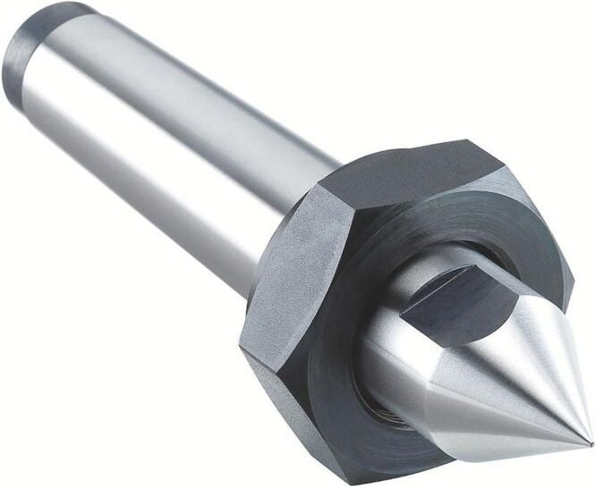 Röhm Feste Zentrierspitzen, MK 5, ähnlich DIN 807, volle Spitze mit Abdrückmutter - 005381