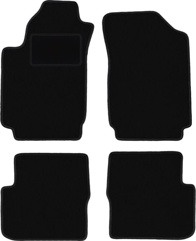 Schwarze Velours-Fußmatten für: Dodge Dart Limousine (2012-2016)