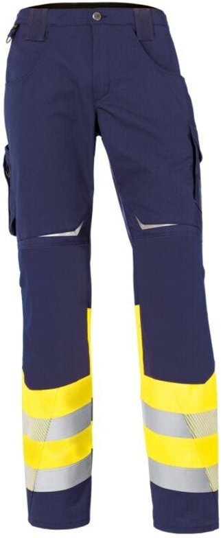 Kübler reflectiq Hose Klasse 1 warngelb/dunkelblau Gr. 27