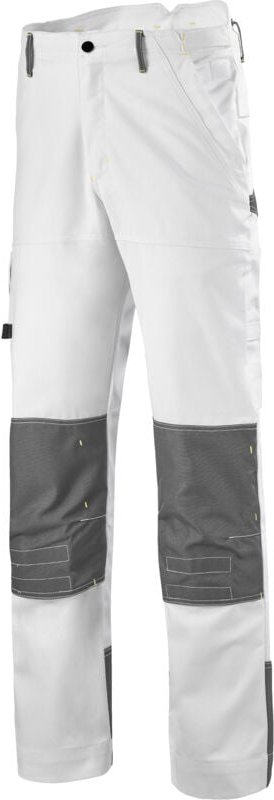 Thumbnail - Verstärkte Craft-Hose Paint Weiß/Grau Convoy S - FR(40)