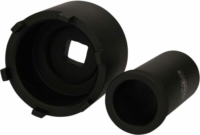 KS Tools Nutmuttern-Schlüssel-Satz mit Führungsrohr für Mercedes, Ø 75 mm , 2-tlg.