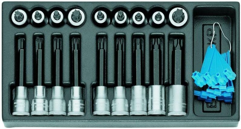 1500 es-itx 19 lkp Satz Schraubendrehereinsätze 1/2' in 1/3 ES-Modul