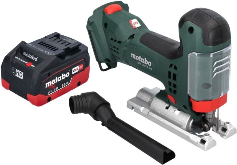 Metabo STA 18 LTX 100 Akku Stichsäge 18 V 100 mm Brushless + 1x LiHD Akku 5,5 Ah - ohne Ladegerät