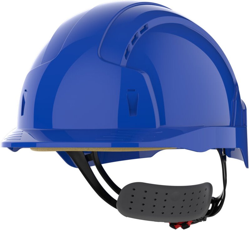 Nicht belüfteter Sicherheitshelm mit Rutschhemmung EVOLite Blau