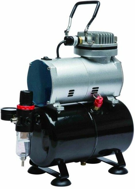 Bc-elec - TC-20T ÖLFREIER MINI-KOMPRESSOR AIRBRUSH KOMPRESSOR DRUCKLUFT AS186 4 BAR LUFTTANK