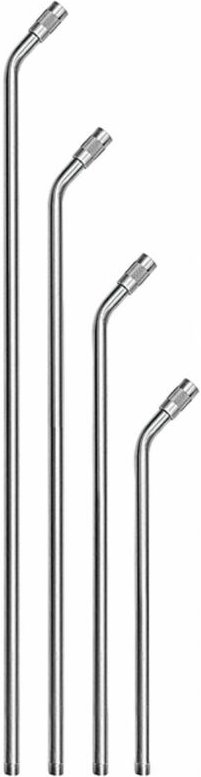 Riegler - Verlängerungsrohr ohne Düse, gebogen 150 mm, Aluminium