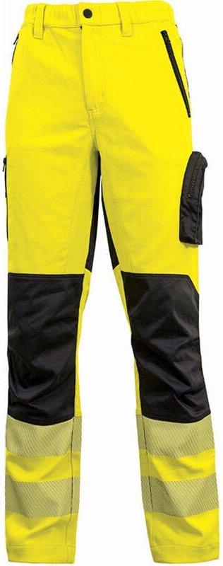 Arbeits-Hose mit Stretch und hoher Sichtbarkeit ROY – Neon Gelb 4XL – FR (56/58) – EU (62/64)