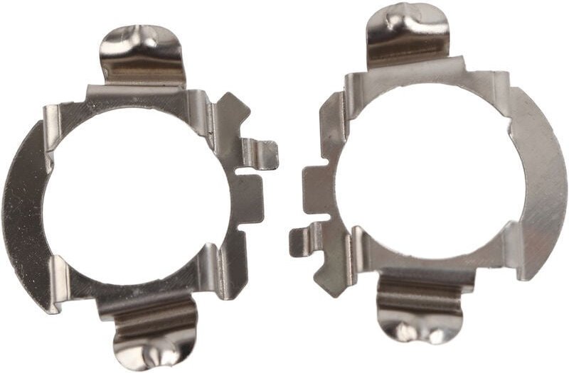 Odipie - Paar H7-LED-Scheinwerferlampen-Adapter-Halterung für Mercedes – Benz Ford, Silber