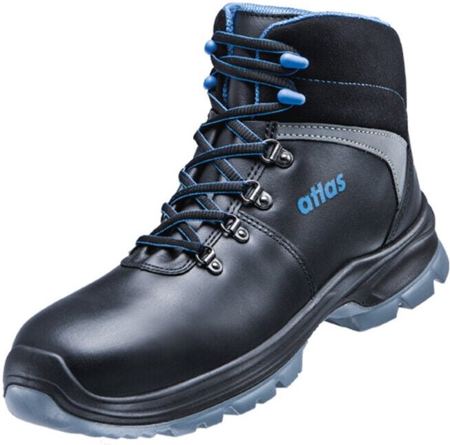 Atlas - Sicherheitsstiefel sl 84 blue esd, S2, schwarz/blau, Weite 10, Größe 43