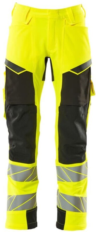 Hose mit Knietaschen 19079-511-1709 Gr. 90C58 hi-vis gelb/schwarz - Mascot