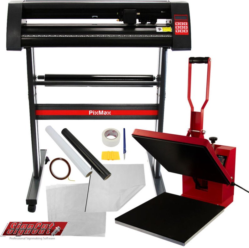 Thumbnail - Transferpresse 38cm Hitzepresse Sublimation Vinyl Schneideplotter 720mm im Set