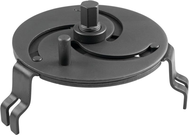 BEBUSINGOTO Verstellbarer Kraftstoffpumpendeckelschlüssel für Autos mit 3 Backen, 100–170 mm