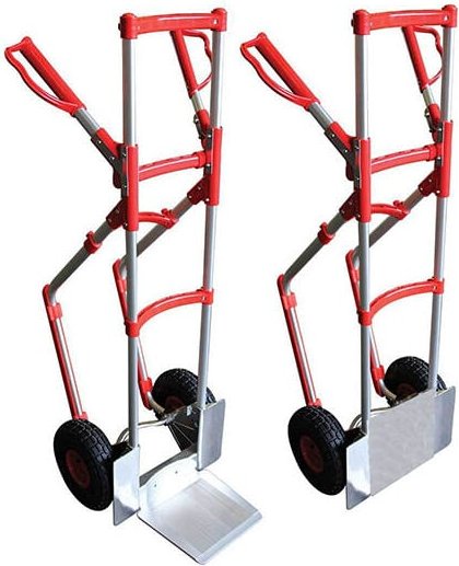 Diable-manutention - Sackkarre aus Aluminium Schaufel klappbar - pannensichere Räder - STR300NBRASS/RINC