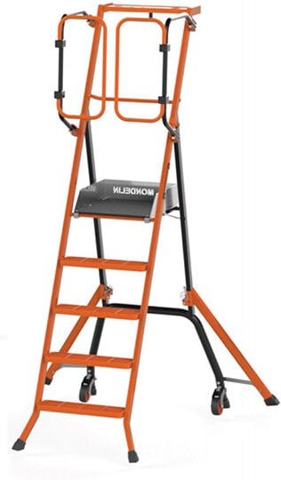 Stehleiter 4 Stufen - Max. Arbeitshöhe 2,90m - 202130