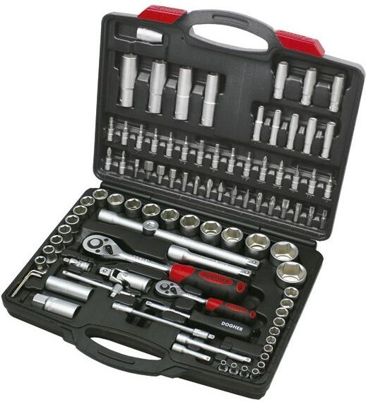Sechskant-Steckschlüssel-Set 94-teilig 1/4 & 1/2 std Dogher 500-030