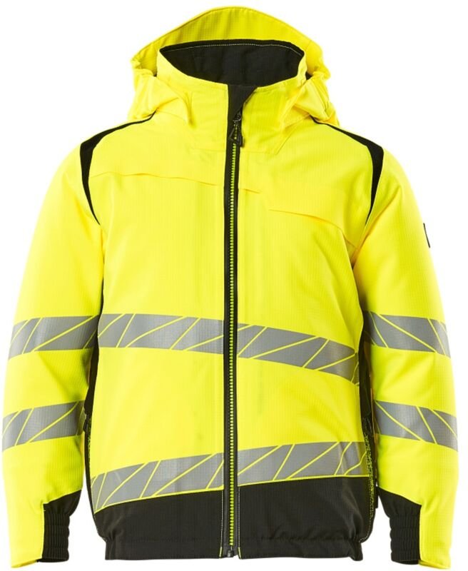 Winterjacke Kinder Gr. 104 hi-vis gelb/schwarz - Mascot