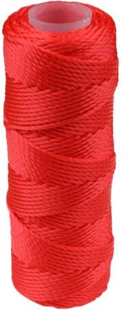 Mauerschnuren 50 m x 1 mm Rot - Pro Rolle