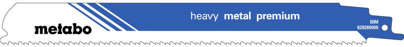 Metabo - 2 Säbelsägeblätter 'heavy metal premium' 225 x 1,1 mm, 2,5+3,2 mm/ 8+10 tpi (628