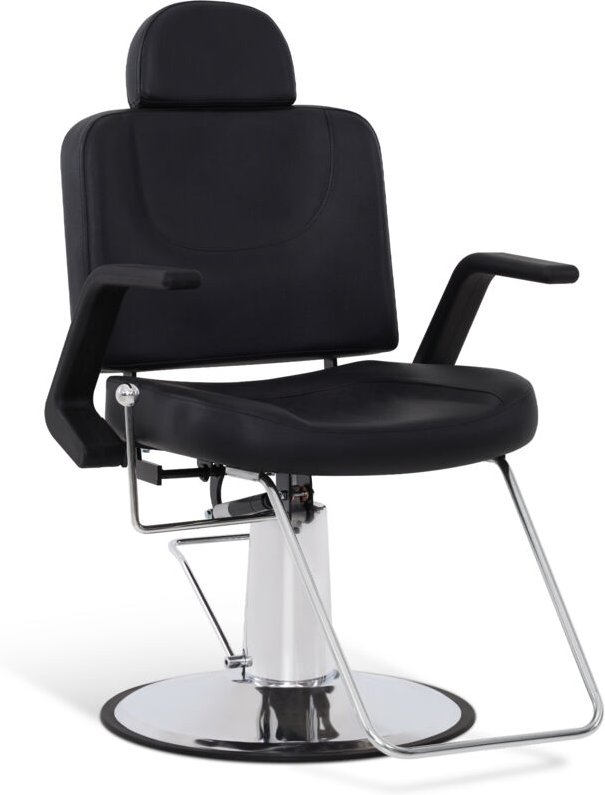 Friseurstuhl mit Kopfstütze, Friseurstühle mit Hydraulikpumpe 360° Drehbar, Friseureinrichtung Höhenverstellbar, Barber ...