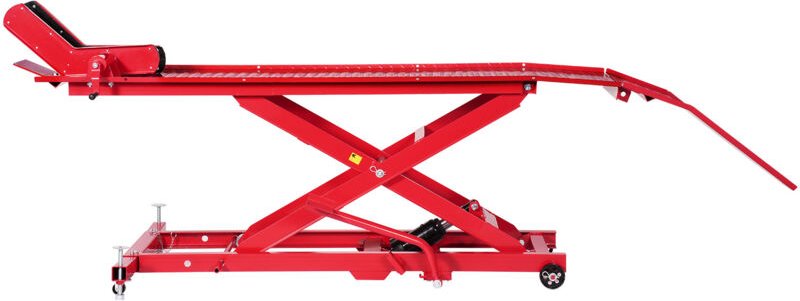 Hydraulischer Motorradheber mit einer maximalen Hubhöhe von 787 mm, belastbar bis 453,59 kg, ausgestattet mit Sicherheit...