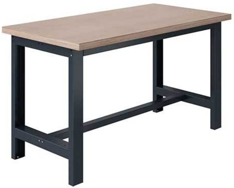 Werkbank für Werkstätten - Abm. 1800x750x824mm - Industrieblau RAL5015 - W010010057-BI