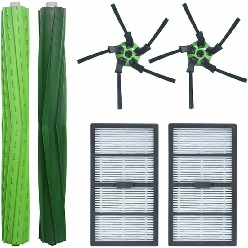 Seitenrollenbürste, Staub-HEPA-Filter, Prallkamm und Staubbeutel für iRobot Roomba S9 (9150), S9 Plus (9550) – (2) H240 ...