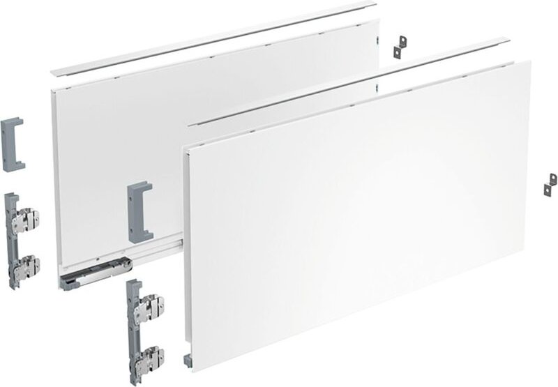 Hettich - AvanTech you Set Zarge Höhe 251 mm, nl 500 mm, weiß, links und rechts