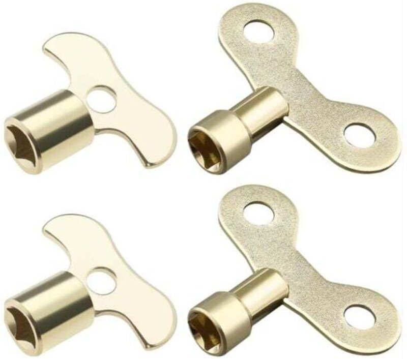 YMYNY 4-teiliger Wasserhahnschlüssel, Heizkörperventilschlüssel, 6 mm, 7 mm, quadratische Öffnungsschlüssel, Wasserknopf...