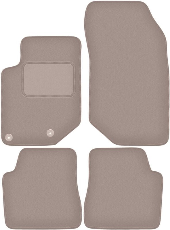 Beige Veloursmatten für: Citroen C4 III Fließheck (2020-)
