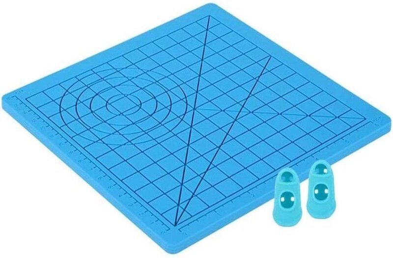 3D-Druck-Stiftmatte, Silikon-3D-Stiftmatte mit Multi-Shape Basic Art Craft und 2 Silikonkappen für Kinder, Erwachsene, A...