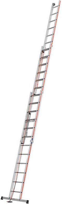 Matisère - Hymer Seilzugleiter, dreiteilig, 3x14 Sprossen, Länge eingef. 4,13 m / ausgef. 9,74 m