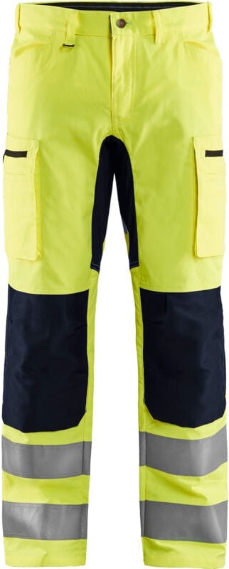 Thumbnail - Hochsichtbarer Stretch-Arbeitshose Handwerkskunst 1585 – Neon Gelb/Schwarz 2XL – FR(52) – SE(C58) – Kurz