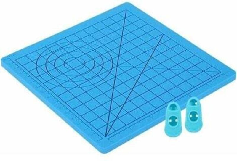 3D-Druck-Stiftmatte, Silikon-3D-Stiftmatte mit Multi-Shape Basic Art Craft und 2 Silikonkappen für Kinder, Erwachsene, A...